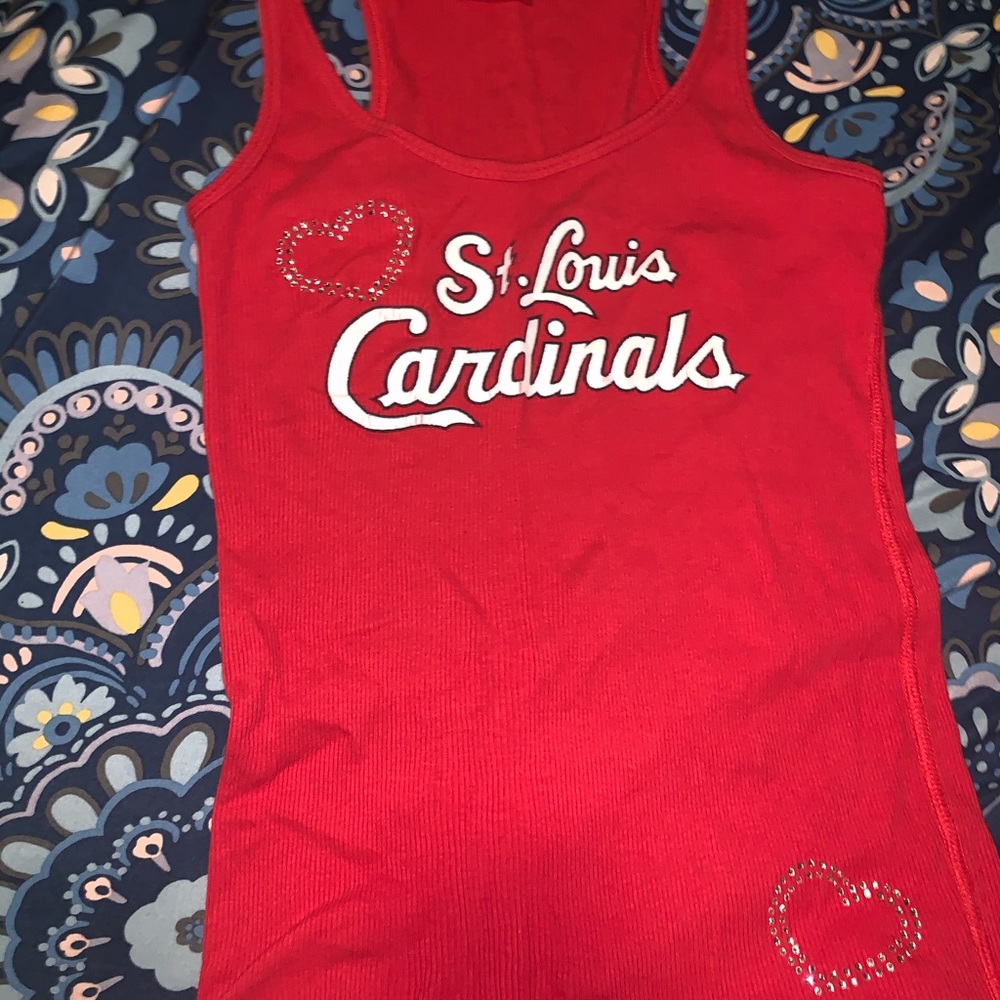 Pink St. Louis Cardinals tank top